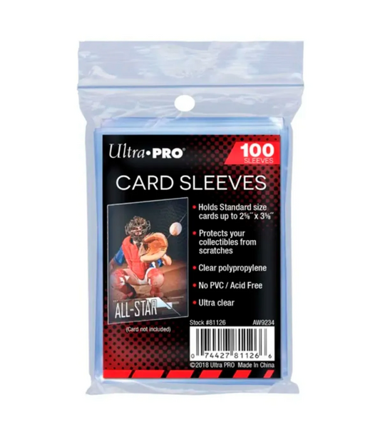 Ultra PRO: Standard Soft Card Sleeves (Penny Sleeves) [100-Pack] [66mm x 91mm]