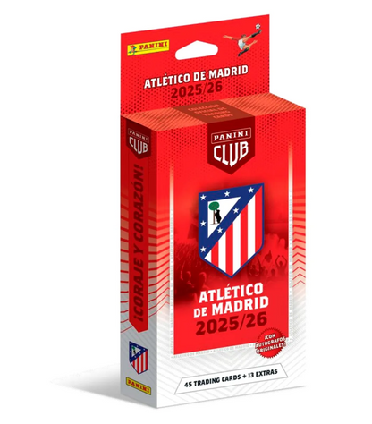 Panini Club Atlético de Madrid 2025/26 Official Trading Cards Box (58 Cards)