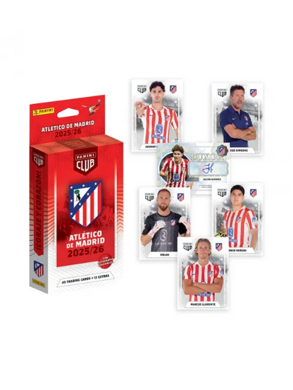 Panini Club Atlético de Madrid 2025/26 Official Trading Cards Box (58 Cards)